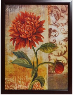 Tablou cu Crizantema, imprimat pe MDF, 42 x 32 cm