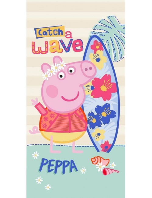 Prosop copii, Peppa Pig Surfer, 70 x 140 cm