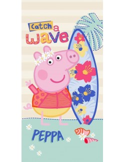 Prosop copii, Peppa Pig Surfer, 70 x 140 cm