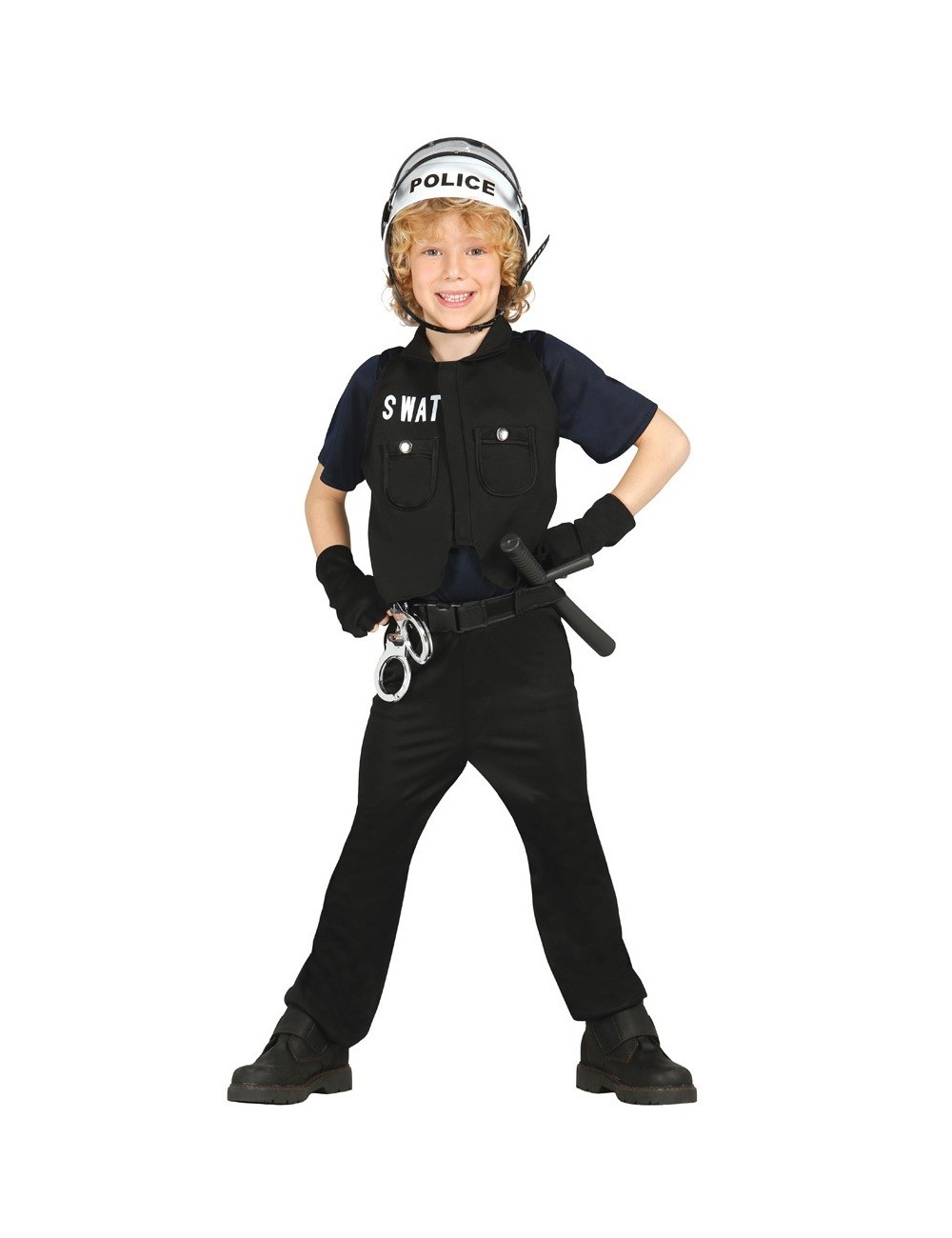 spiral Penetration Bourgeon Costum Politist SWAT, pentru copii 3 - 12 ani