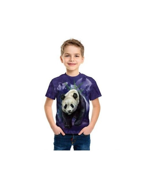 Tricou Panda Collage, copii 7-9 ani