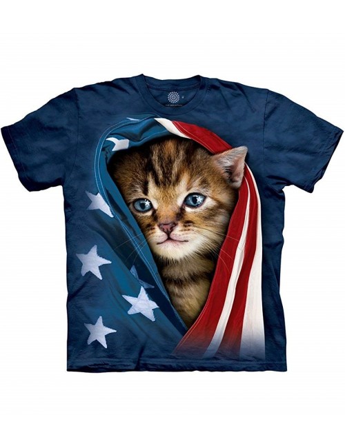Tricou Patriotic Kitten The Mountain, copii 4-18 ani