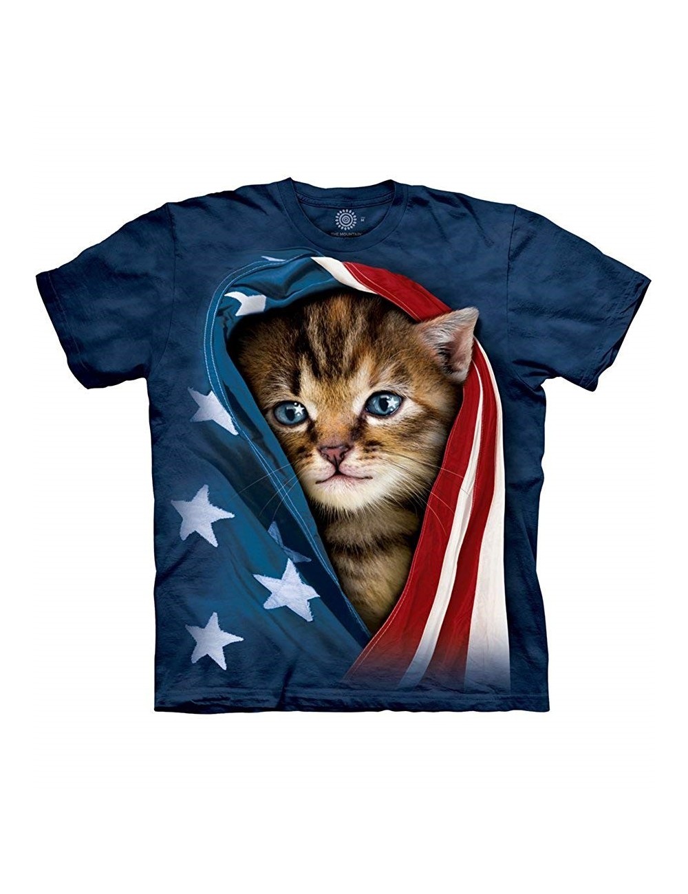 Tricou Patriotic Kitten The Mountain, copii 4-18 ani