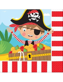 Set 16 servetele Micul Pirat, 33 x 33 cm