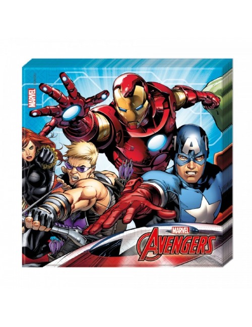 Set 20 servetele Super-eroi Avengers, 33 x 33 cm