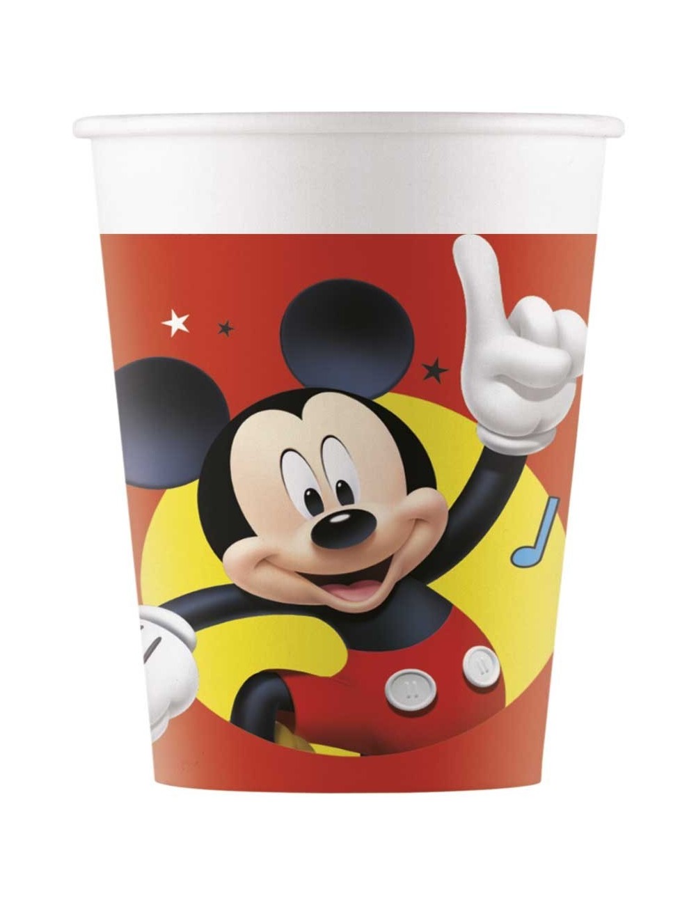 Set 8 pahare carton, Mickey Mouse, 200 ml