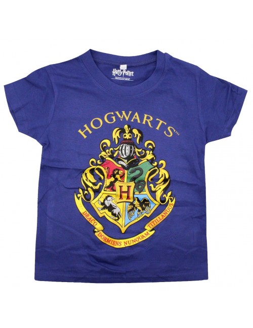 Tricou Harry Potter Hogwarts, albastru, copii 5-12 ani