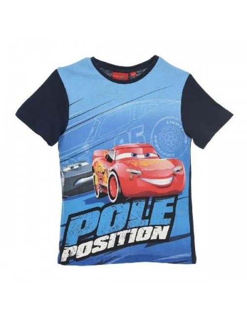 Tricou copii, Cars Pole Position, 3-8 ani, bleumarin
