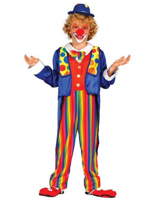Costum Clown multicolor, copii 3-12 ani