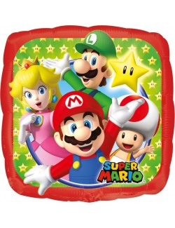 Balon Super Mario, 23 cm, folie metalica