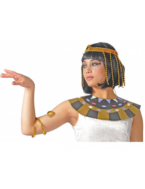 Set Regina egipteana Cleopatra: diadema si bratara sarpe
