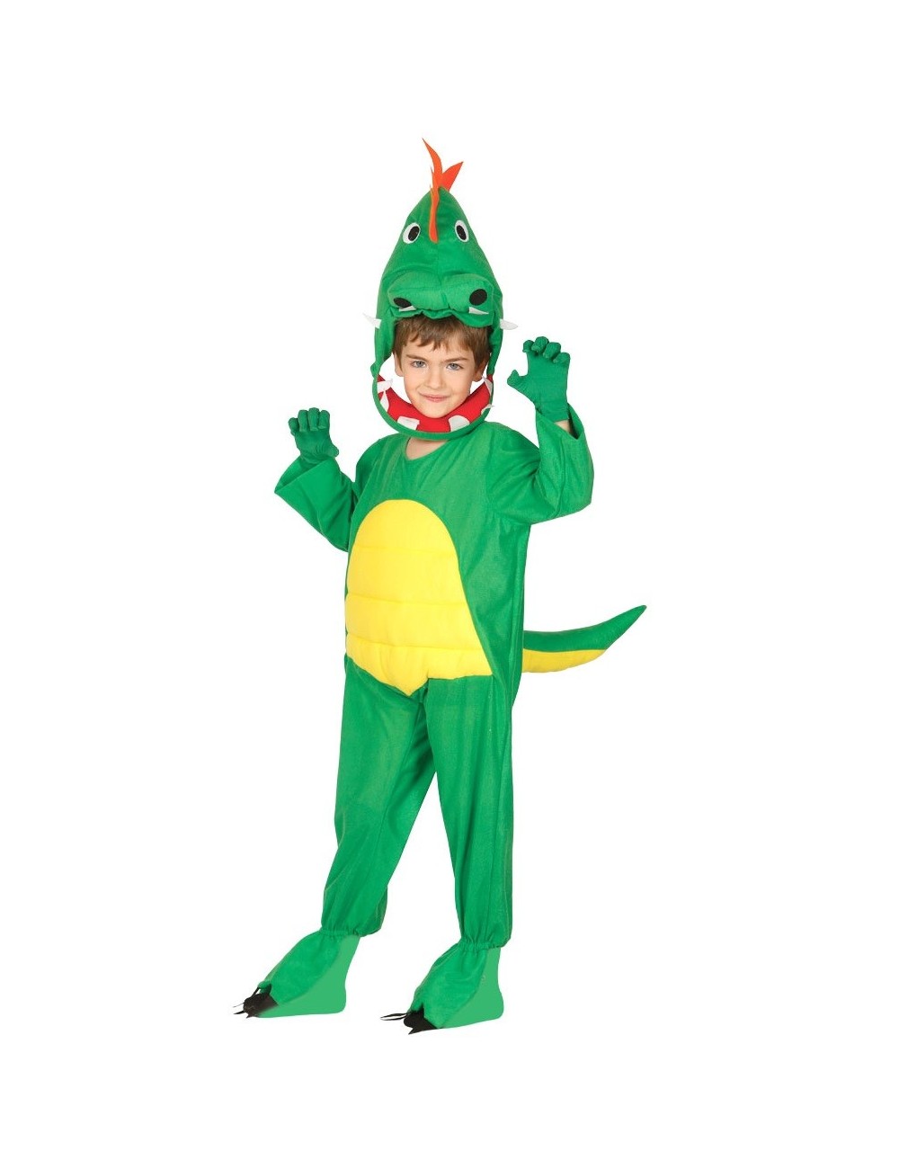 Costum Dinozaur verde, copii 3-12 ani
