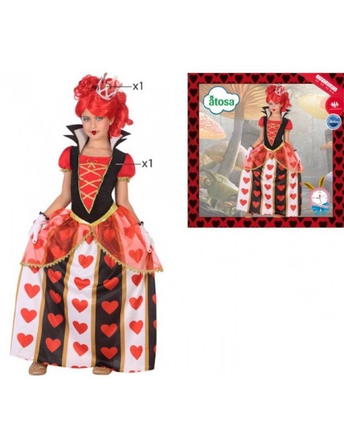 Costum Regina de Inima Rosie, copii, 98-160 cm