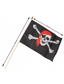 Steag negru pirati, 43 x 28 cm