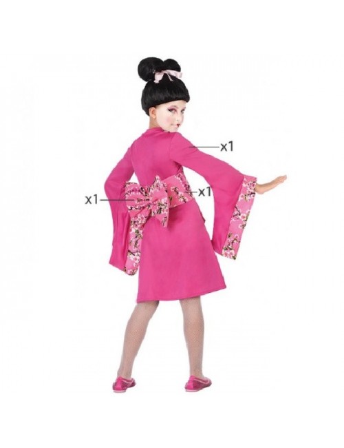 Costum Gheisa, roz, copii 3-12 ani