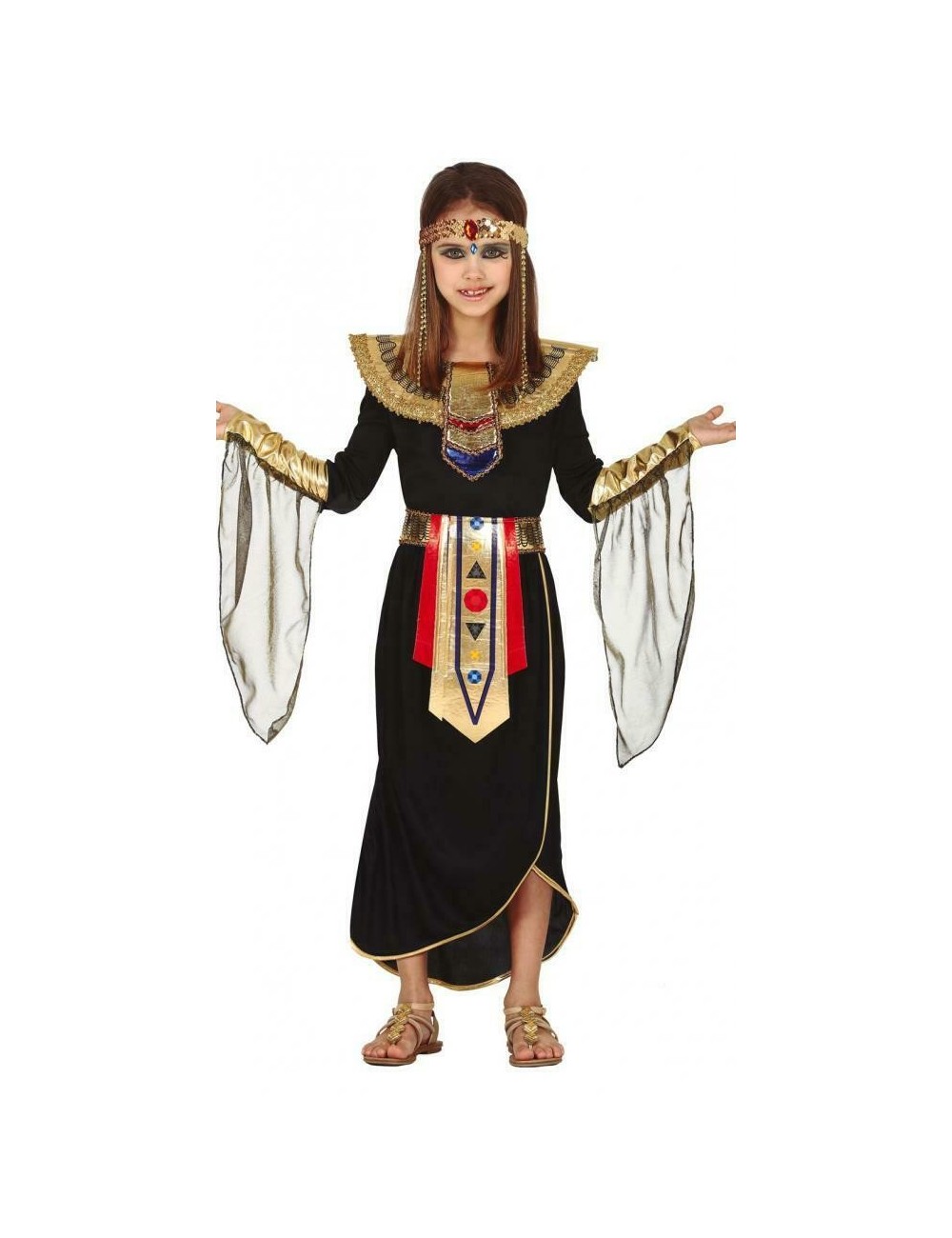 Costum Cleopatra / Zeita egipteana, copii 5-12 ani
