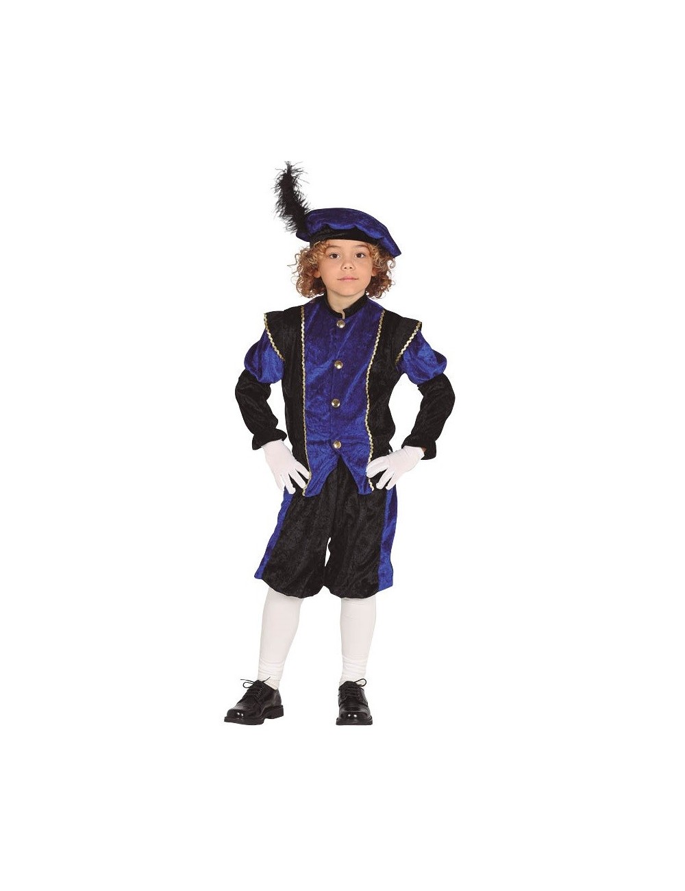 Costum Print, albastru-negru, copii 3-4 ani