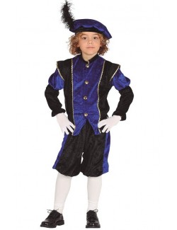 Costum Print, albastru-negru, copii 3-4 ani