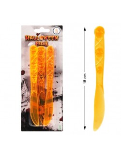 Set 6 Cutite portocalii Halloween, 17 cm