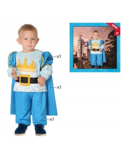 Costum Print, albastru, copii 2-3 ani