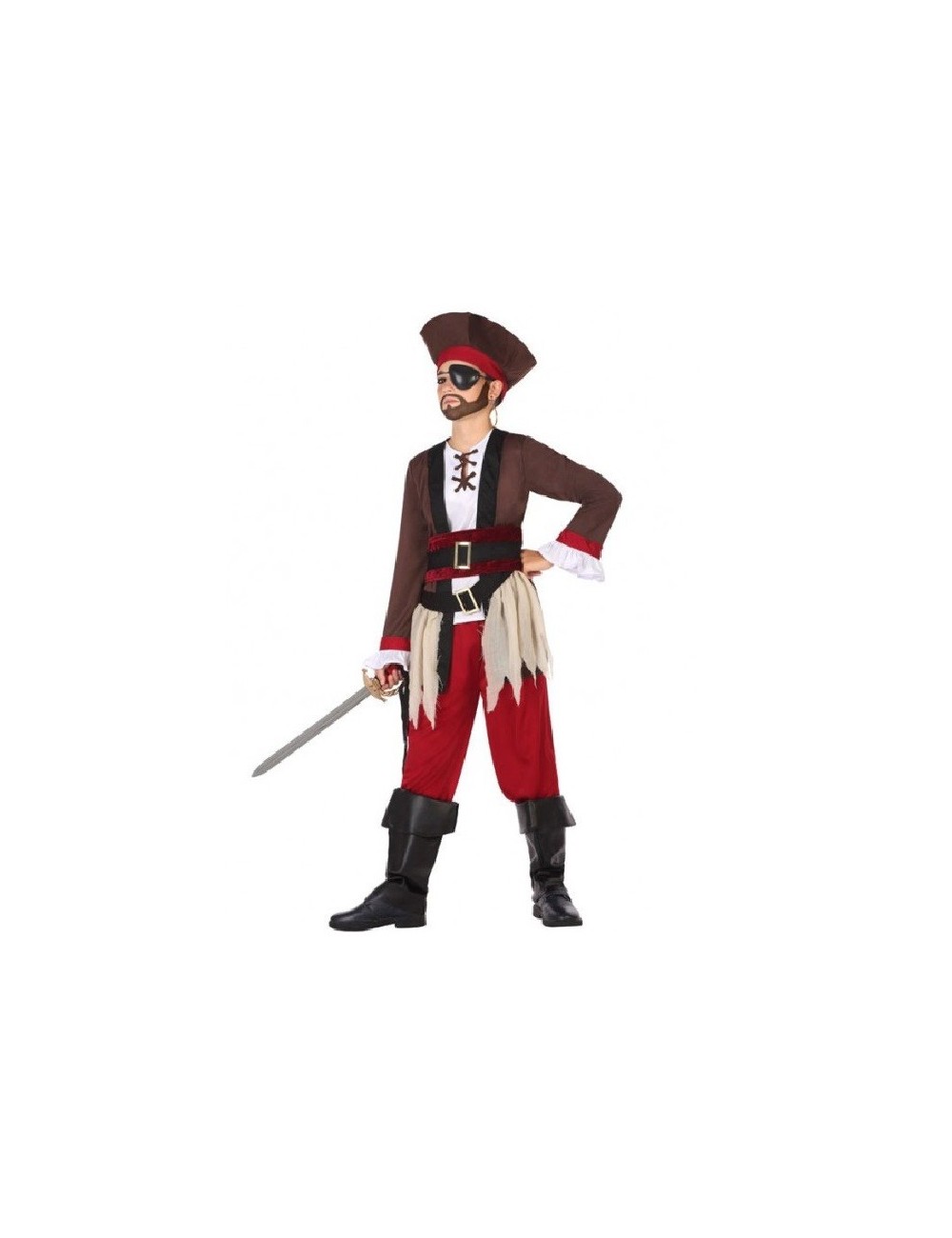 Costum Pirat din Caraibe, copii 4-12 ani