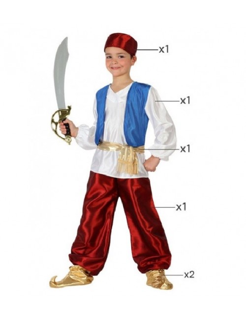 Costum Aladin / Print arab, copii 3-9 ani
