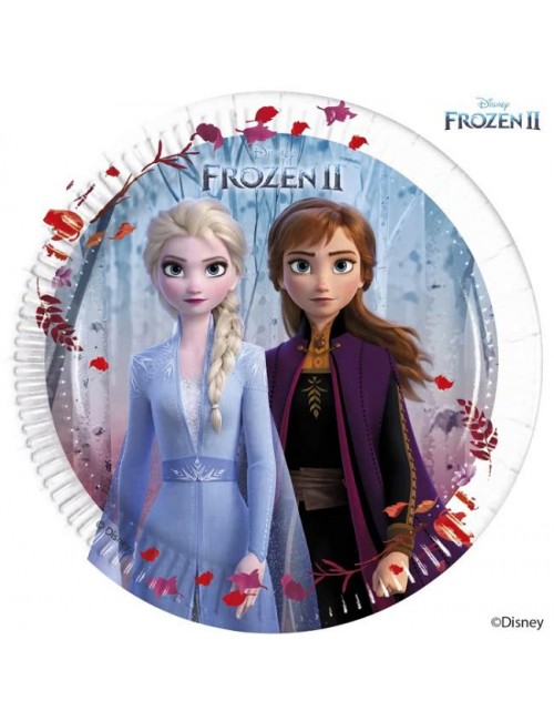 Set 8 farfurii petrecere Frozen II, 20 cm