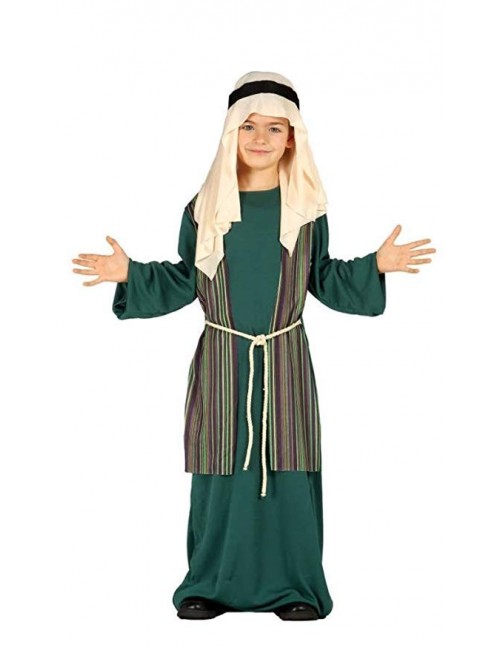 Costum Sfantul Iosif / Pastor, verde, copii 3-9 ani