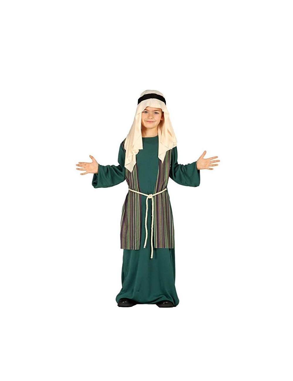 Costum Sfantul Iosif / Pastor, verde, copii 3-9 ani