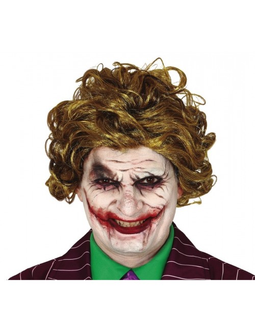 Peruca Joker Killer Clown adulti