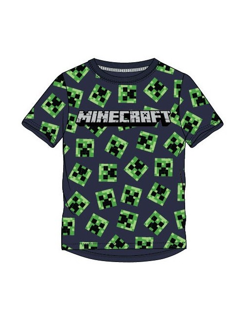 Tricou Minecraft Creeper, full print, copii 6-12 ani