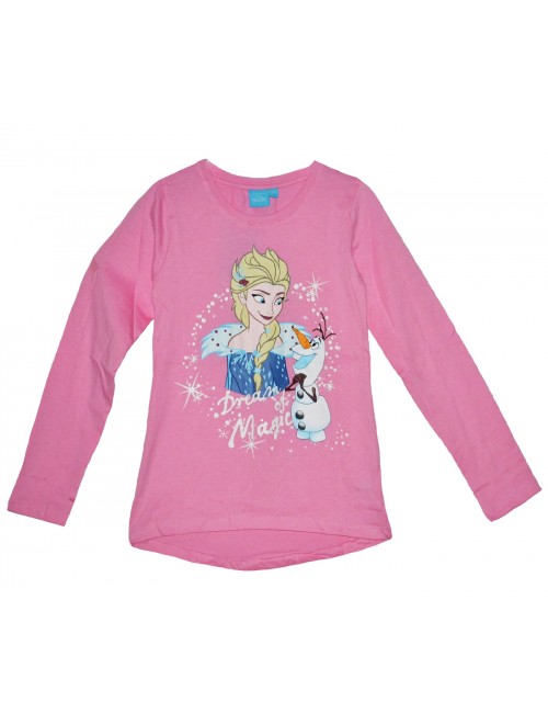 Bluza Frozen 2, roz, fete 3-8 ani
