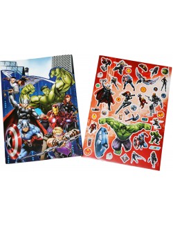 Set autocolante super-eroi Avengers, cu plansa