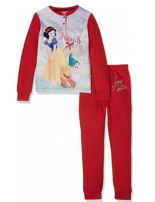 Pijama Disney Alba ca Zapada, rosie, fete 8-10 ani