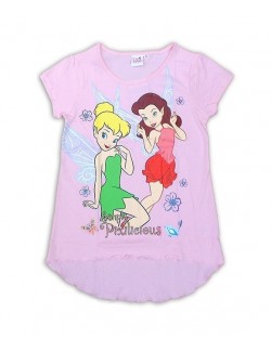 Tricou fete Disney Fairies, culoare roz
