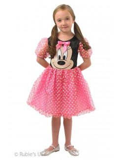 Costum carnaval Minnie Mouse Puffball roz 888831