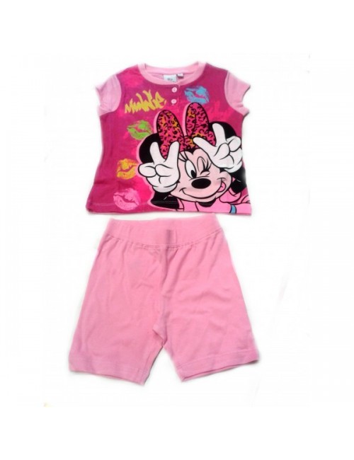 Pijama de vara  Minnie Mouse roz OE7687