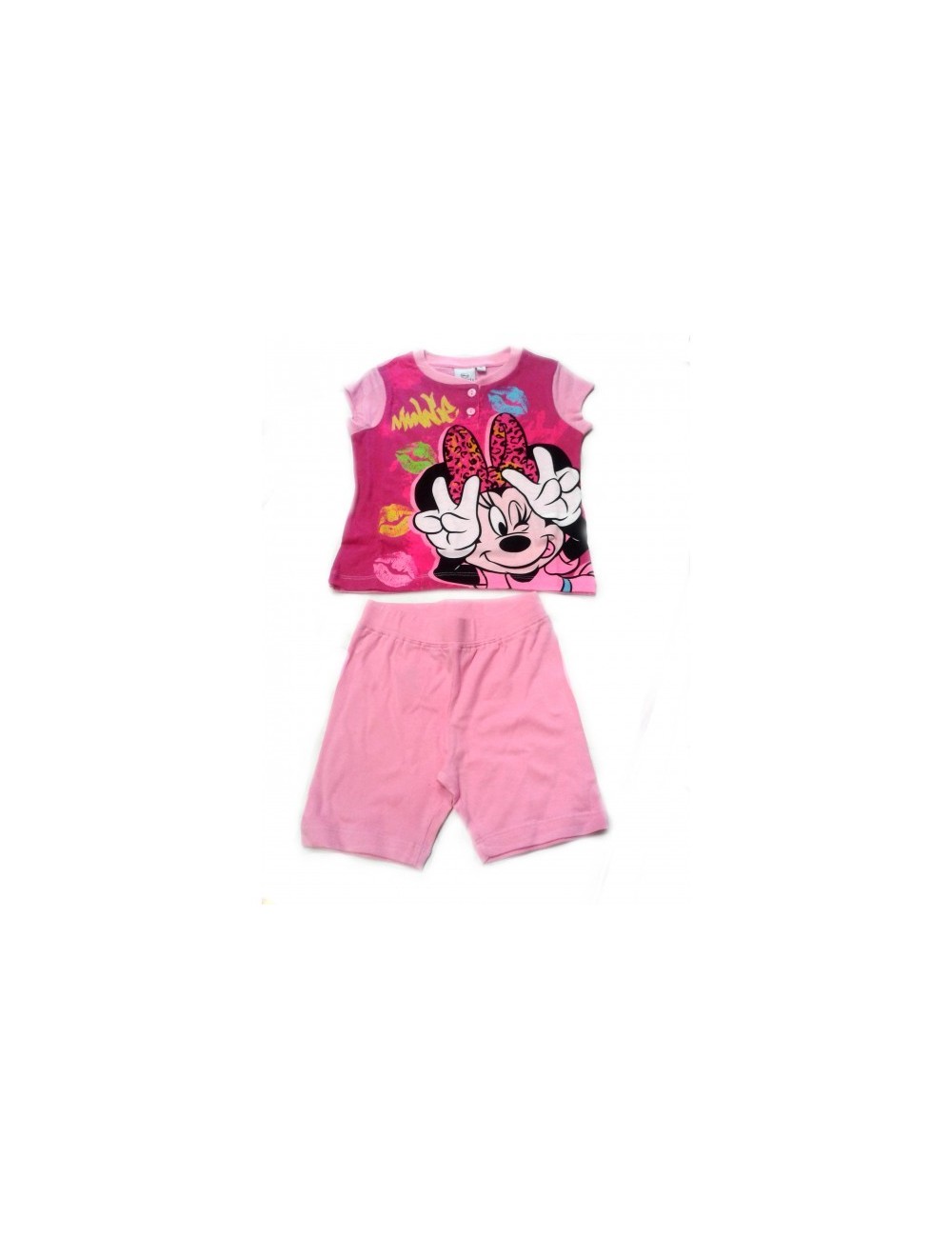 Pijama de vara  Minnie Mouse roz OE7687