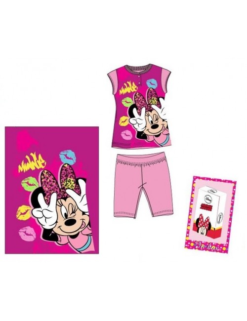 Pijama de vara  Minnie Mouse roz OE7687