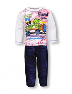 Set haine 2 piese: pantaloni si bluza maneca lunga