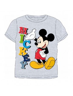 Tricou copii Disney Mickey Mouse  4 - 8 ani, gri