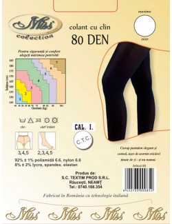 Ciorapi pantalon microfibra 80 Den Miss Collection