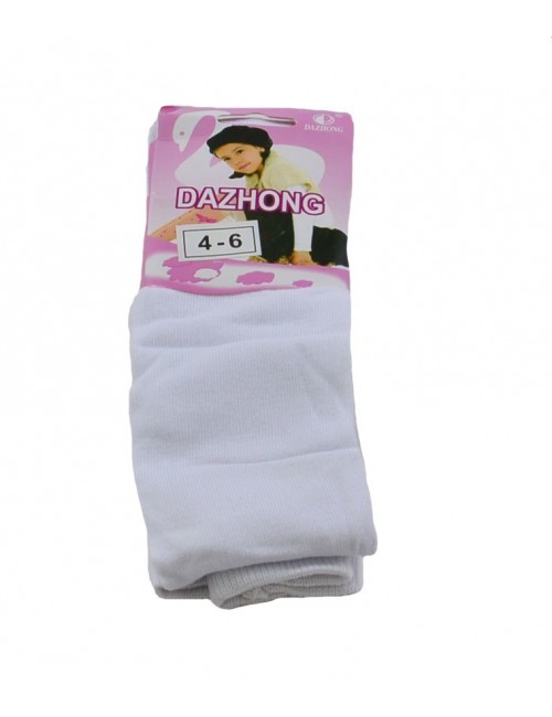 Ciorapi pantaloni albi, din bumbac - Dazhong