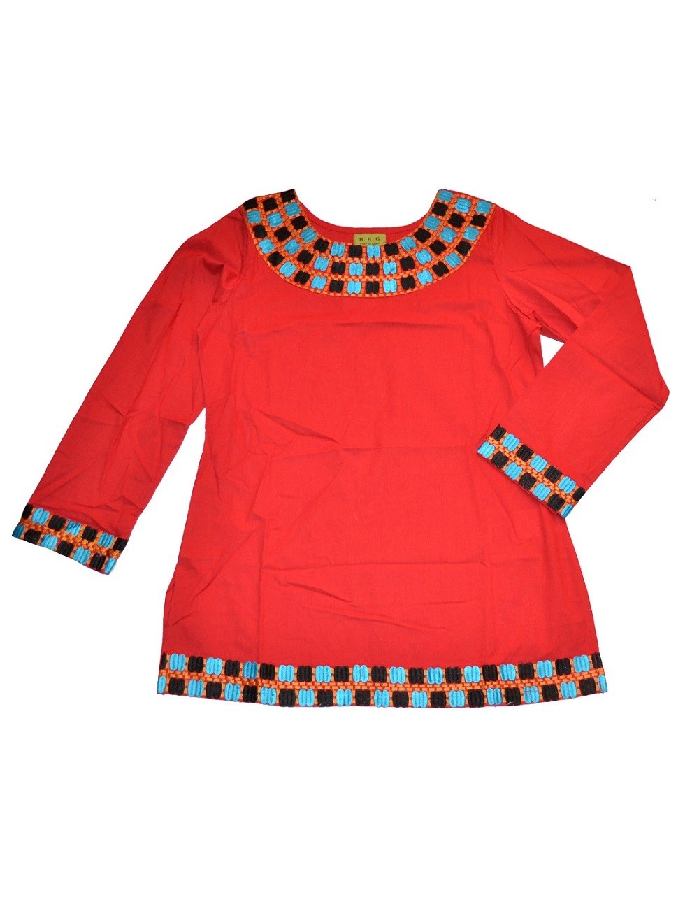 Bluza pentru femei, din bumbac, culoare rosie CH007