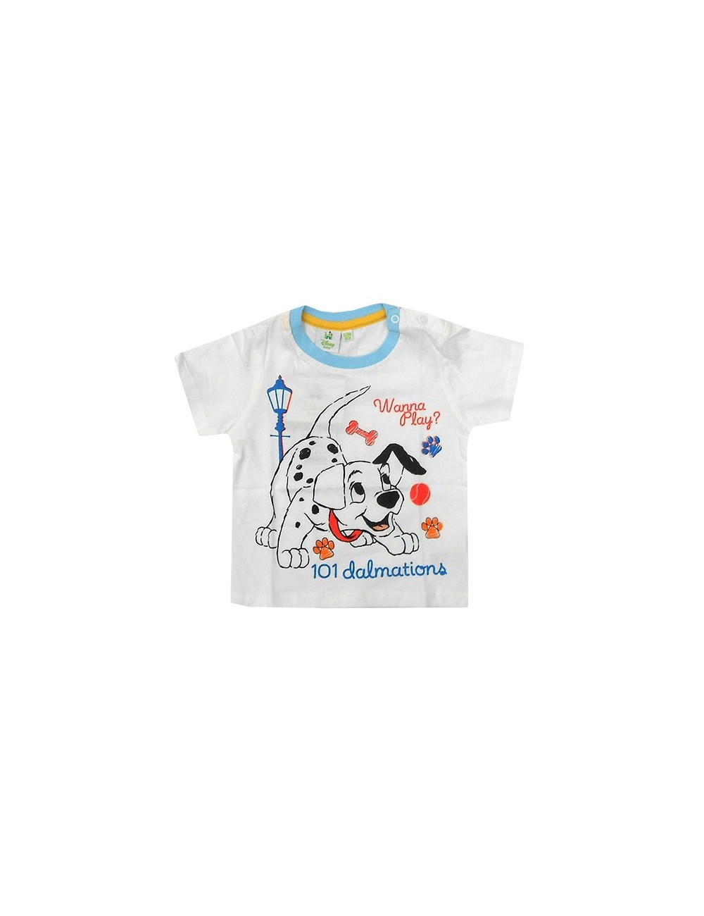 Tricou alb bebelusi Disney 101 Dalmatieni