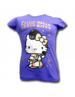 Tricou maneca scurta pentru copii Elvis Hello Kitty
