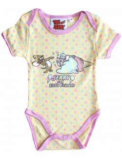 Set 2 x body maneca scurta bebelusi 1-18 luni, Tom & Jerry