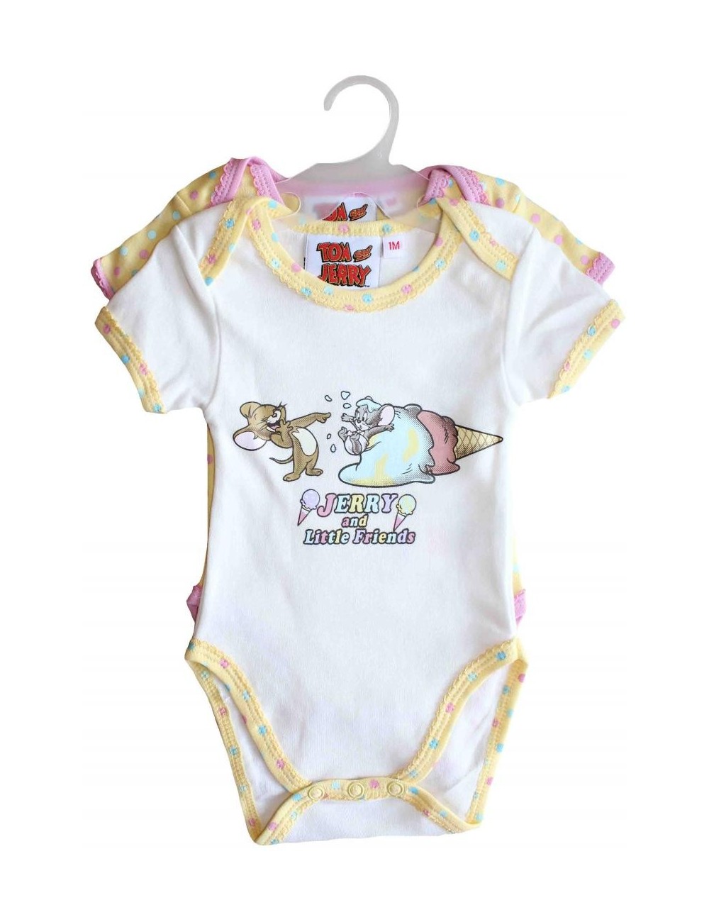 Set 2 x body maneca scurta bebelusi 1-18 luni, Tom & Jerry