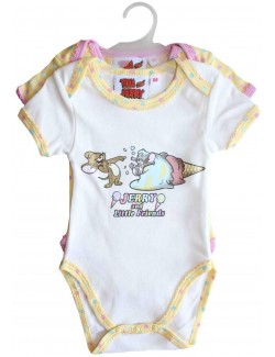 Set 2 x body maneca scurta bebelusi 1-18 luni, Tom & Jerry