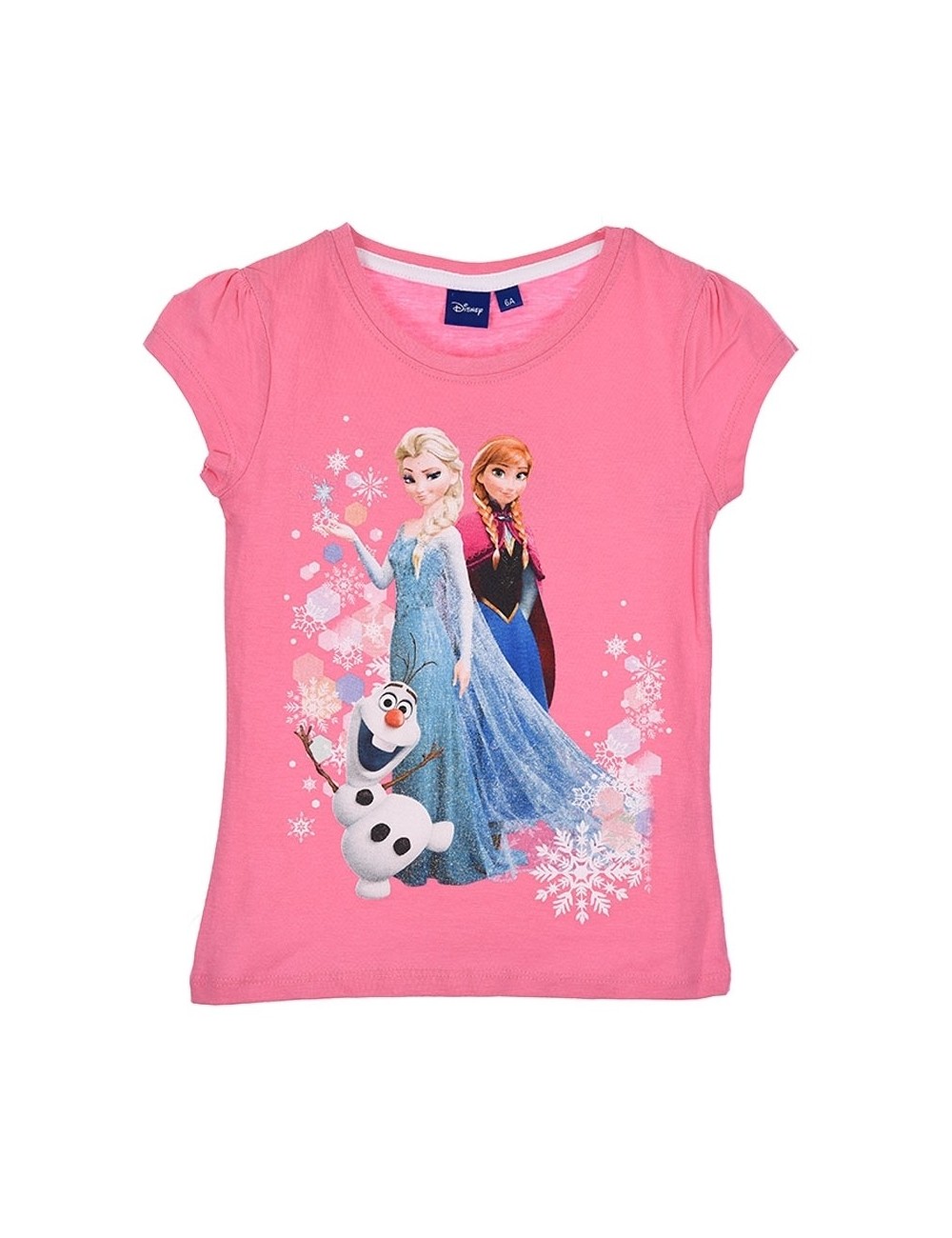 Tricou de  vara Disney Frozen, culoare roz, OE1753